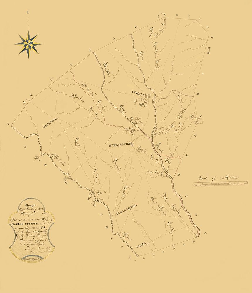 Clarke Georgia - Green 1868