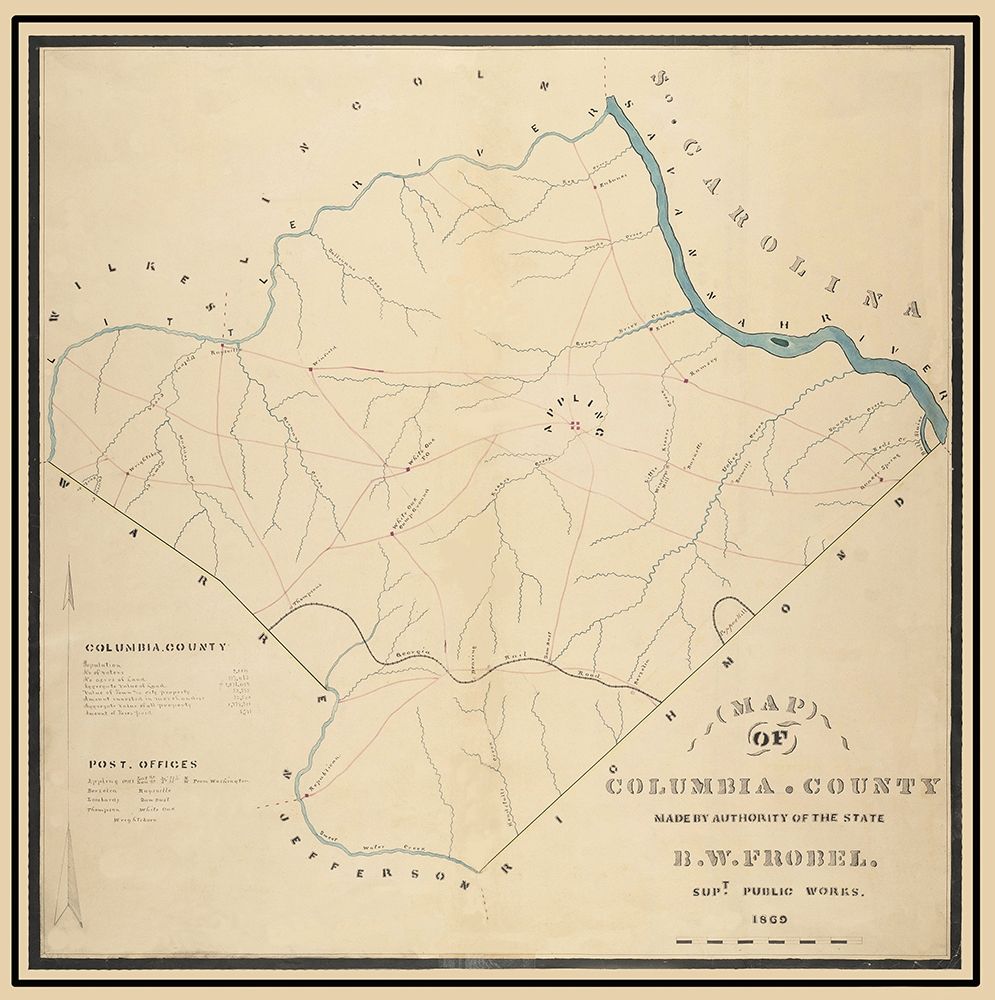 Columbia Georgia - Frobel 1869