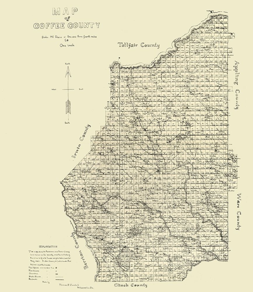 Coffee County Georgia - Marshall 1891