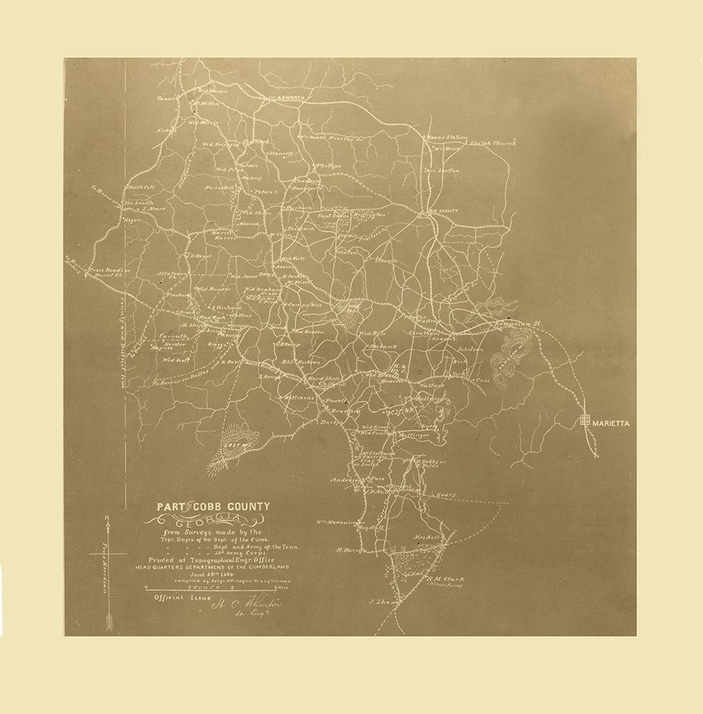 Cobb County Georgia - Finegan 1864