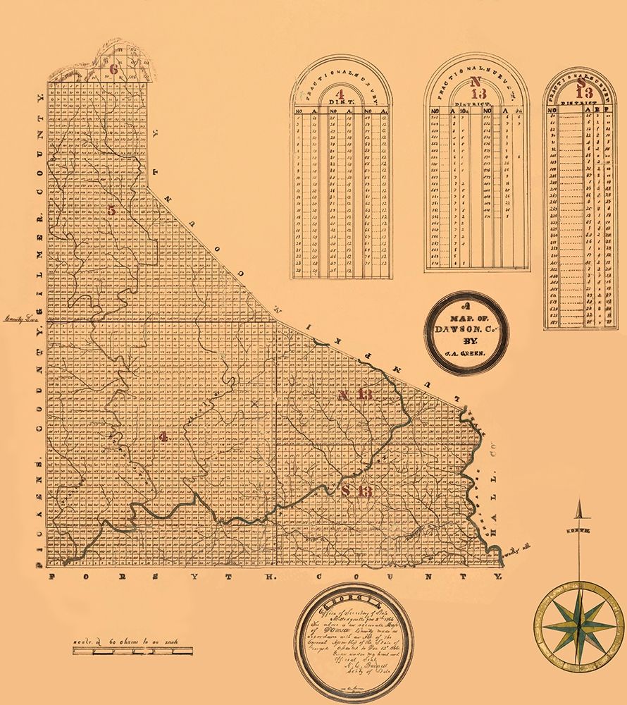 Dawson Georgia - Green 1866
