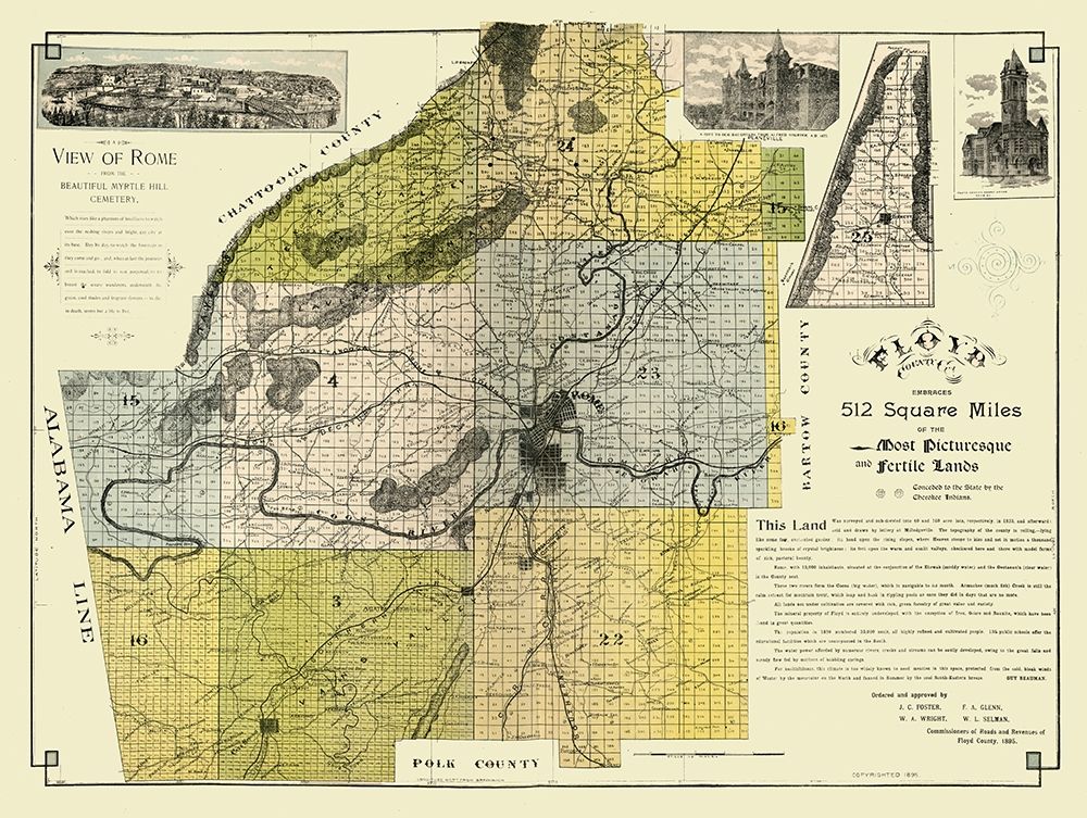 Floyd County Georgia - Beauman 1895