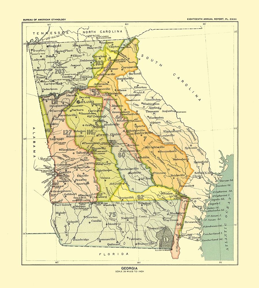 Georgia - Hoen 1896