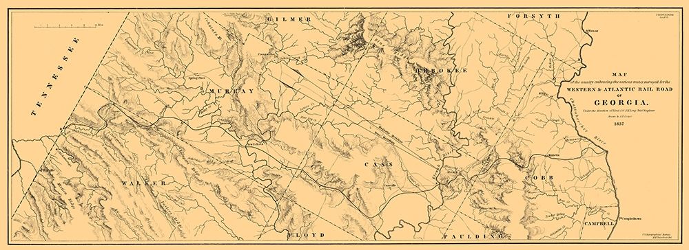 Georgia Western Atlantic Railroad - Cooper 1837