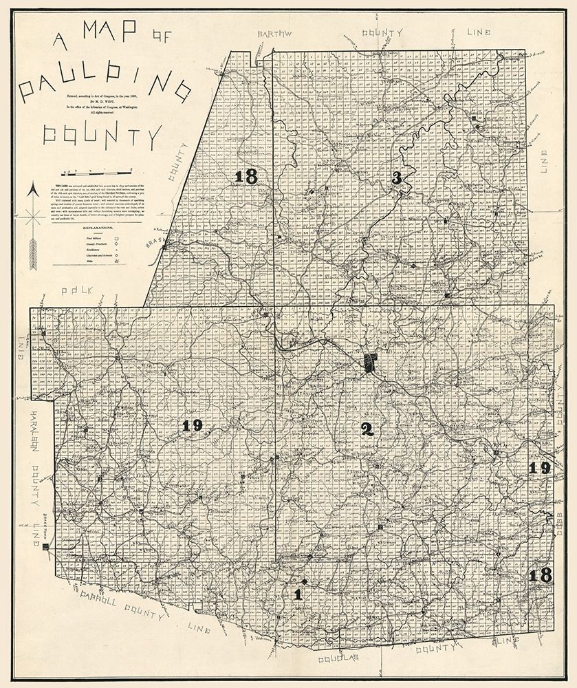 Paulding County Georgia - West 1896