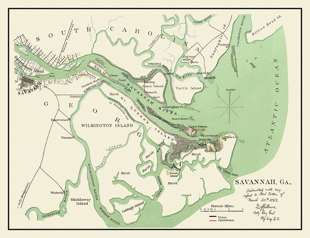 Savannah Georgia - Gillmore  1862