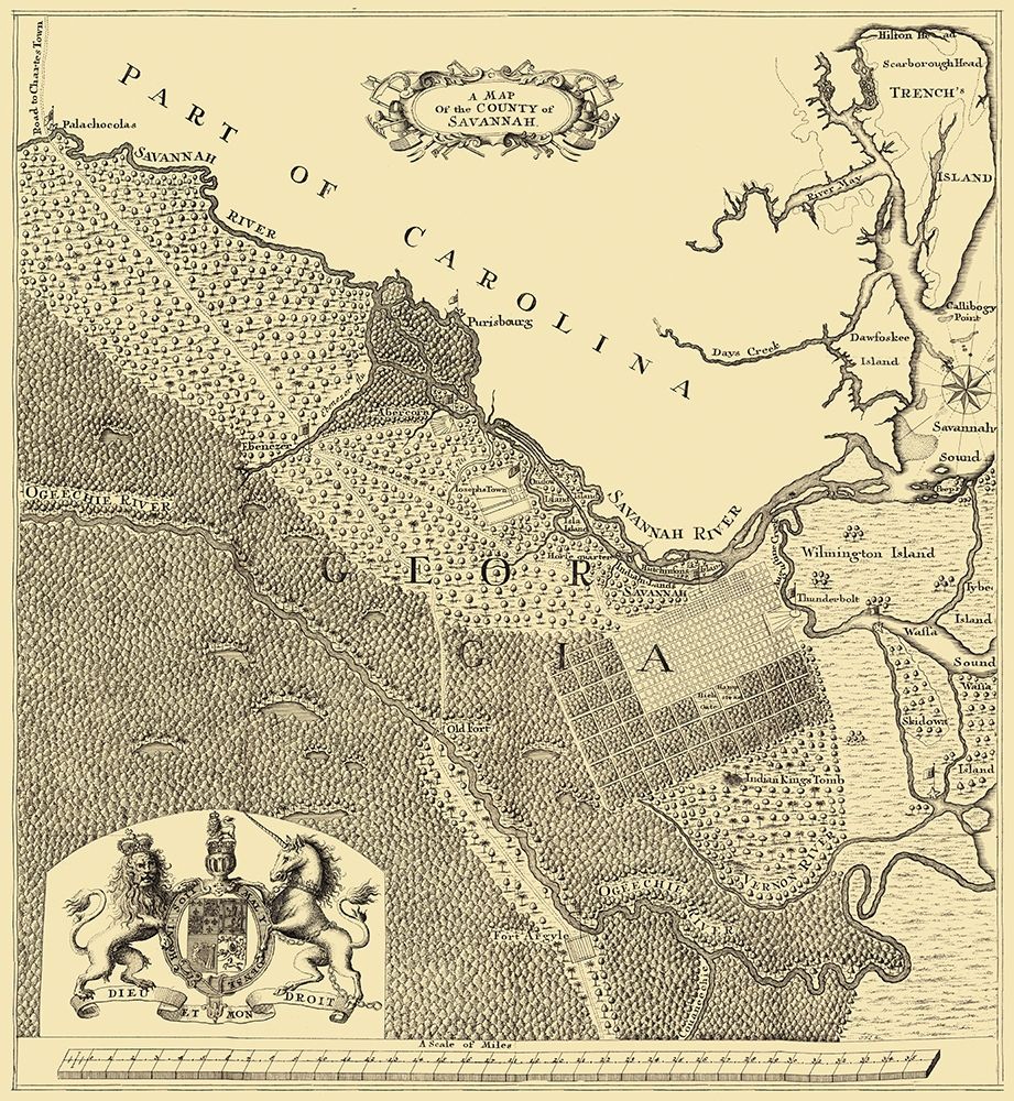 Savannah Georgia - Urlsperger 1735