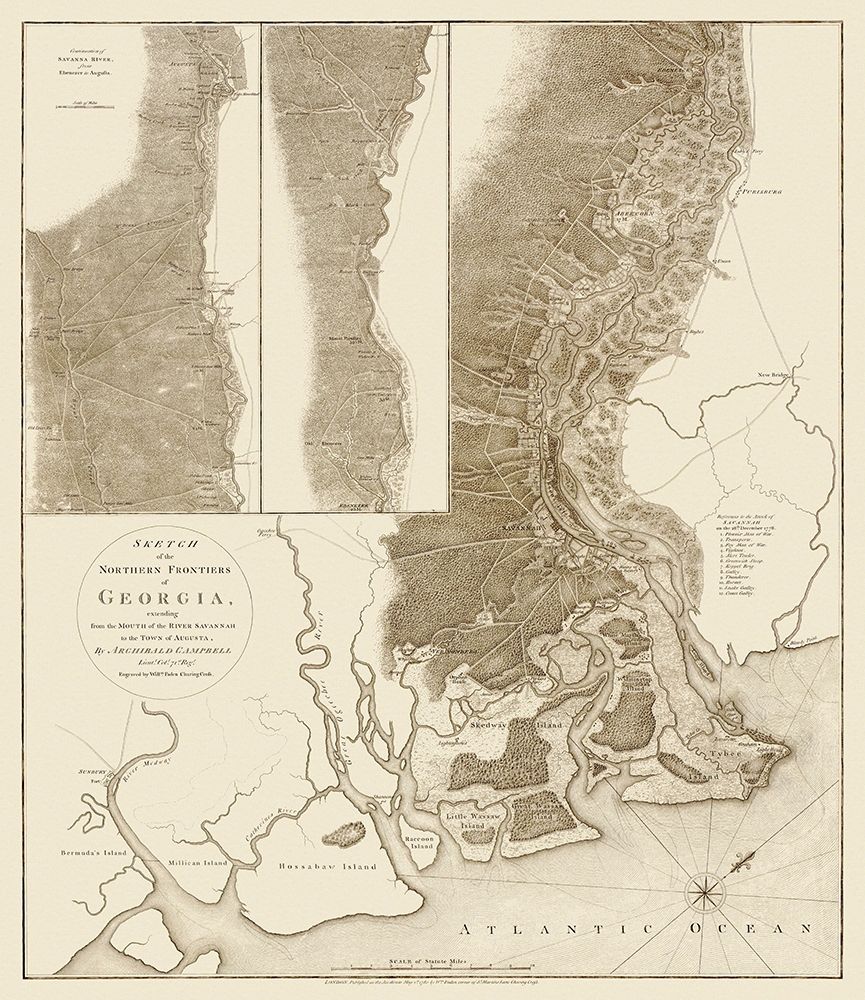 Sketch of the Northern Frontiers of Georgia 1780