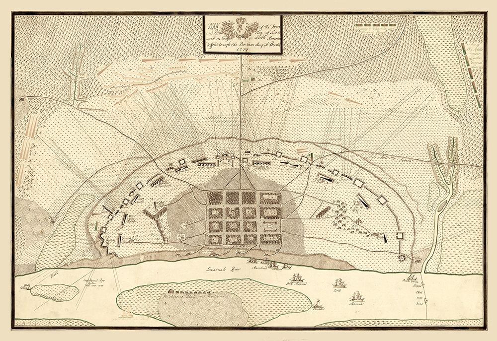 Savannah Georgia - Prevost 1779