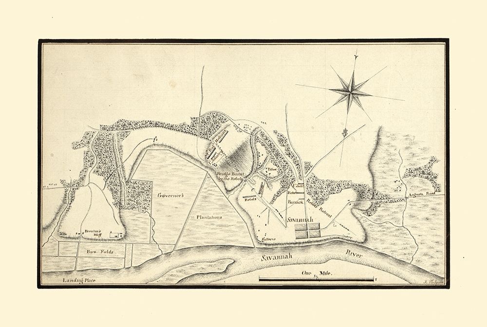 Savannah Georgia - Phelipeau 1778