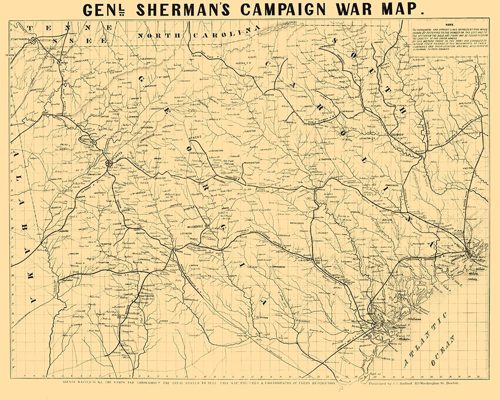 South Carolina Georgia Shermans Campaign - Bufford 1864