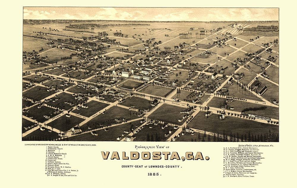 Valdosta Georgia - Norris 1885