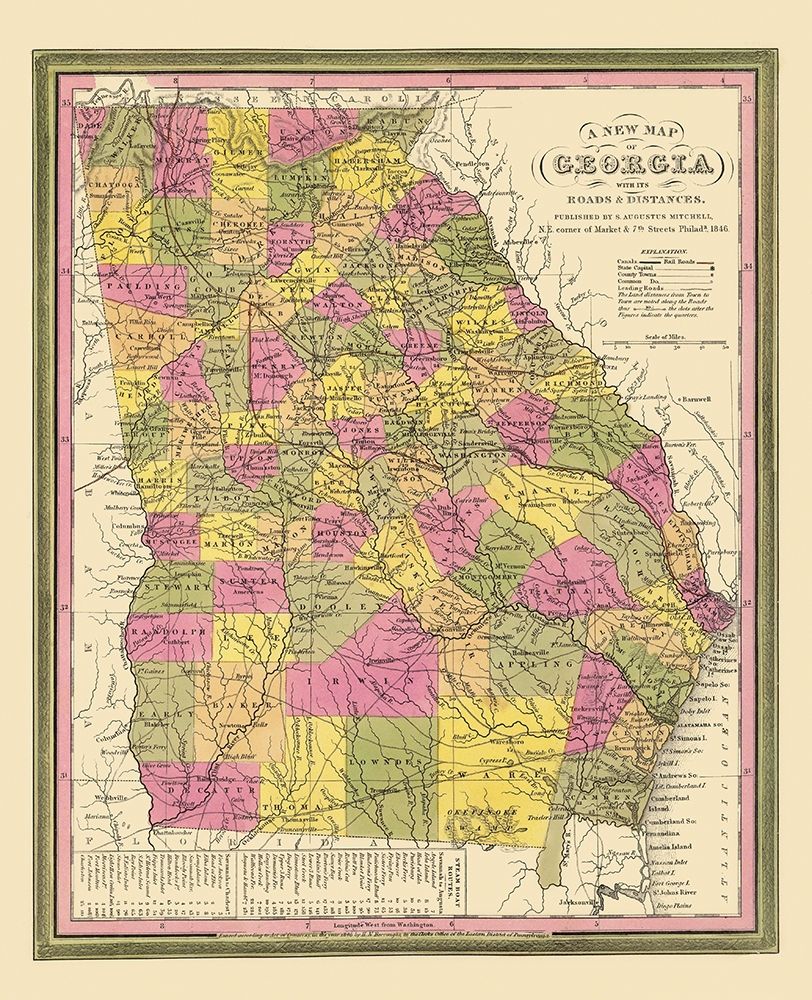 Georgia - Mitchell 1846