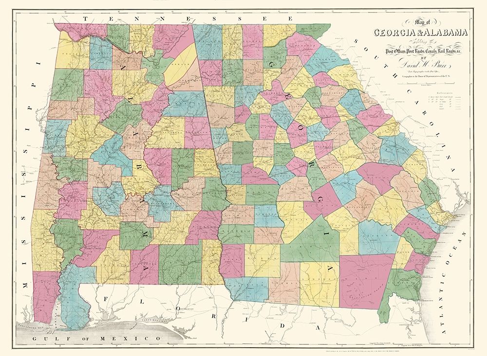 Georgia, Alabama - Burr 1839