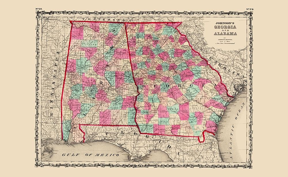 Georgia, Alabama - Johnson 1860