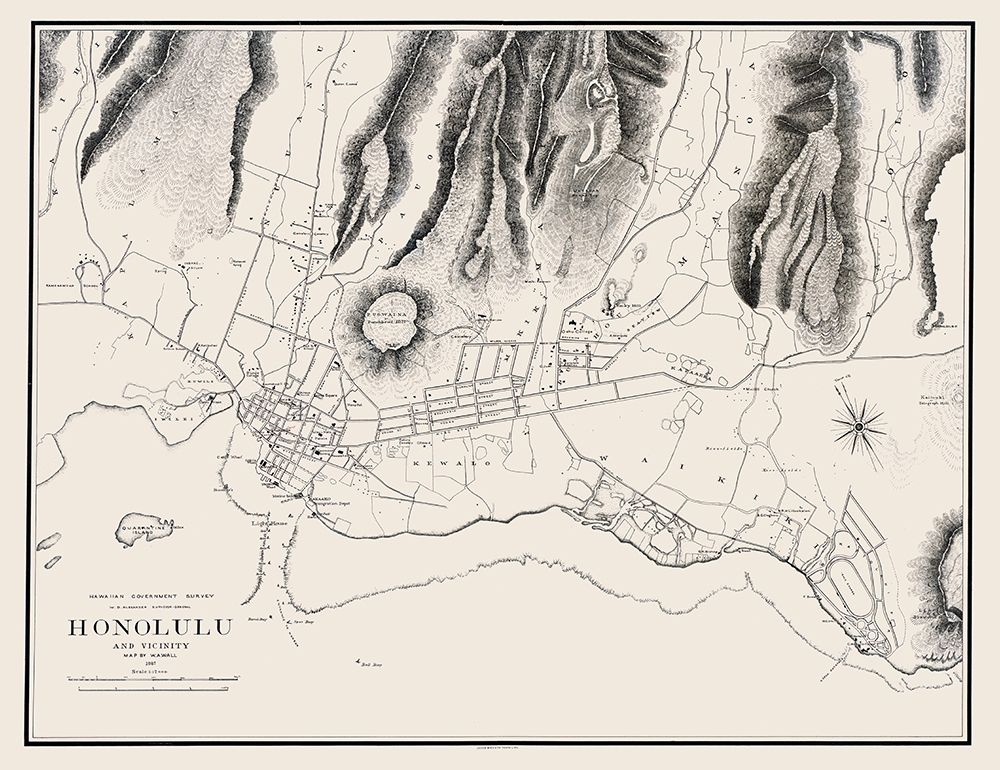 Honolulu Hawaii - Wall 1887