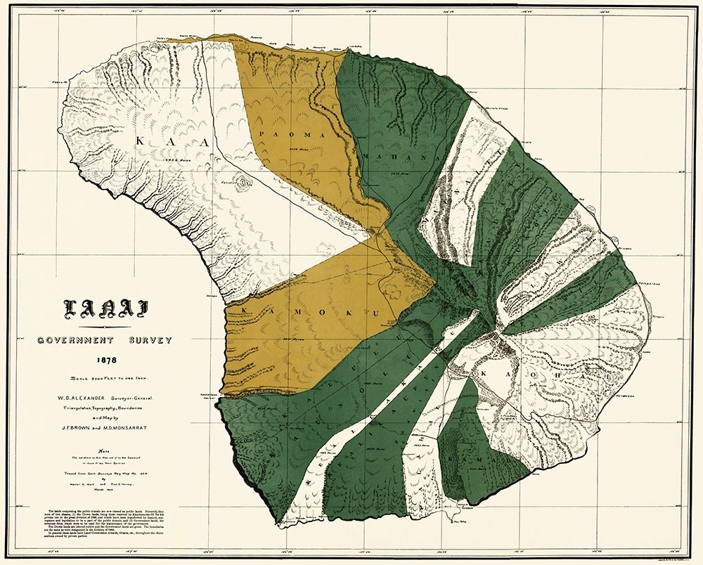 Lanai Hawaii - Bien 1878