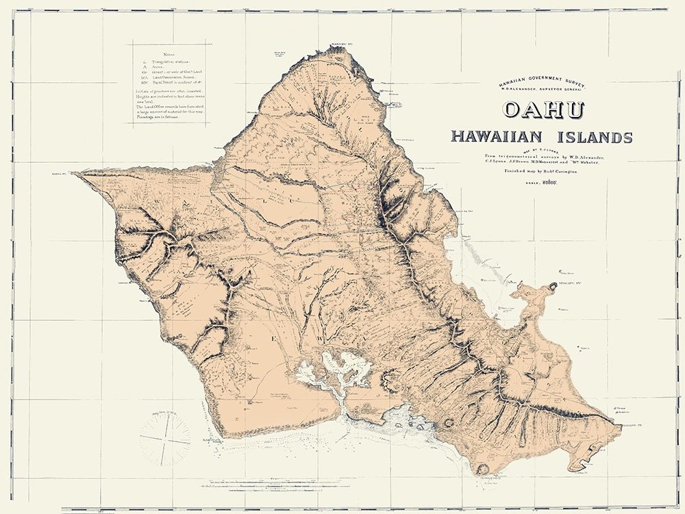 Oahu Hawaii - Covington 1881