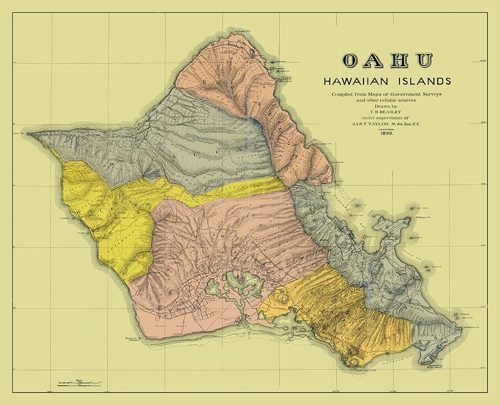 Oahu Hawaii - Beasley 1899