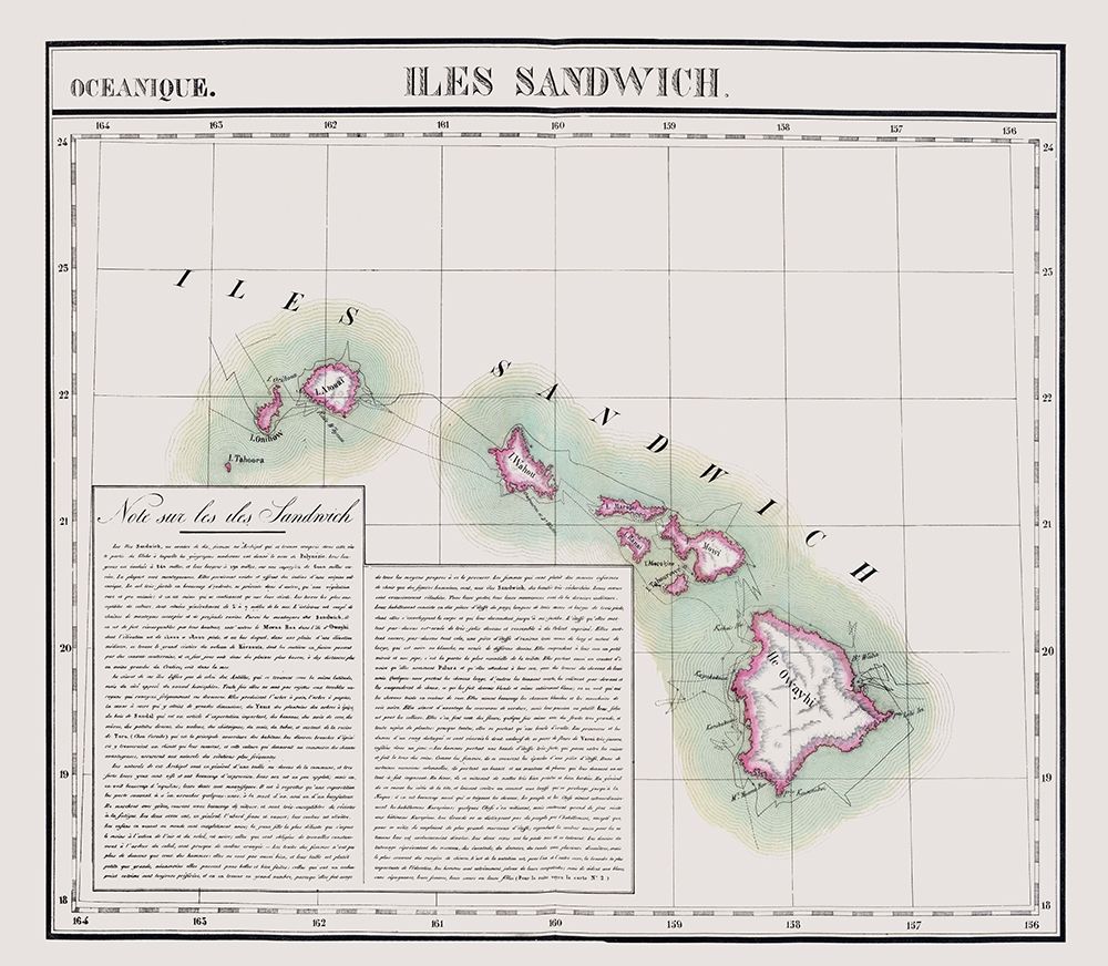 Hawaii - Vandermaelen 1827