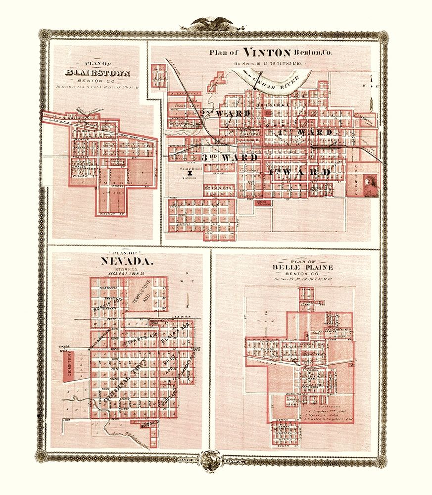 Blairstown, Vinton, Nevada, Belle Plaine Iowa