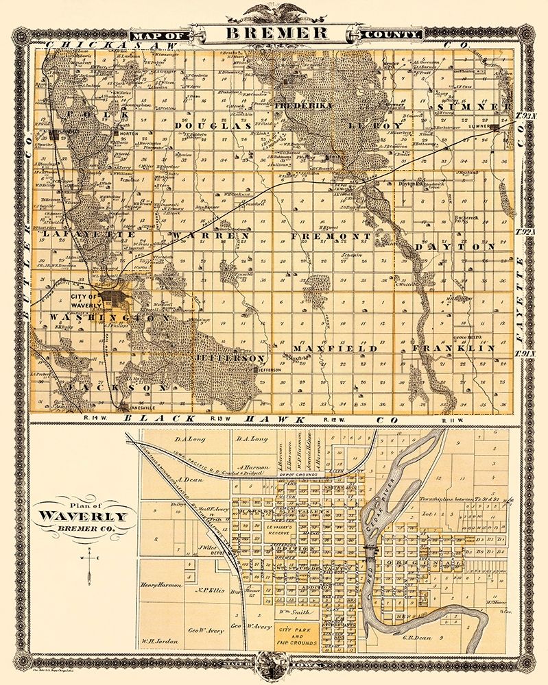 Bremer Iowa Landowner - Andreas 1874