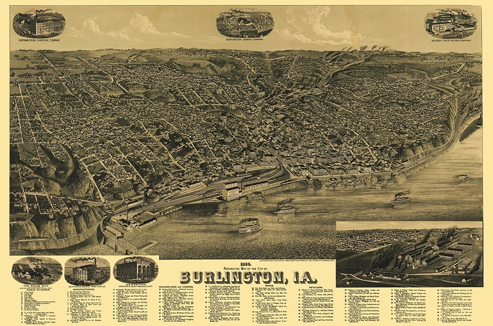 Burlington Iowa - Wellge 1889
