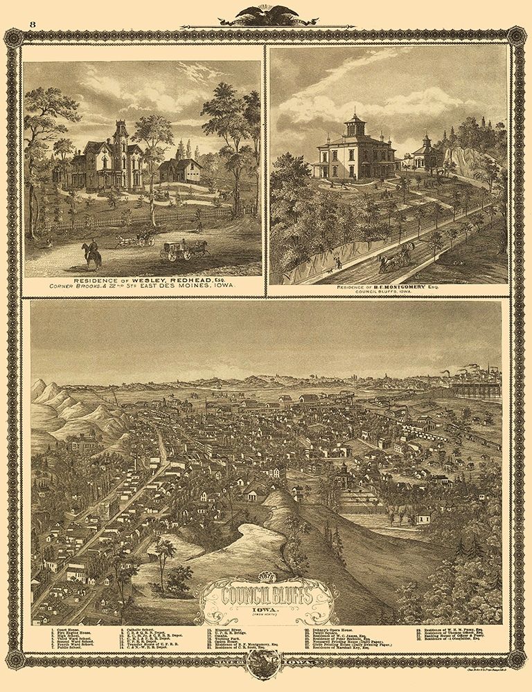 Council Bluffs Iowa - Andreas 1875