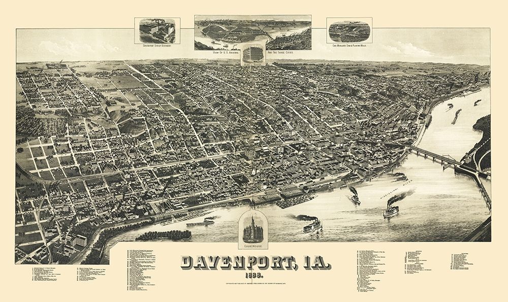 Davenport Iowa - Wellge 1888