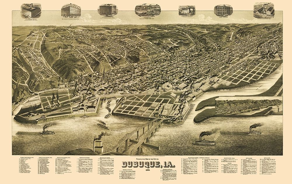 Dubuque Iowa - Wellge 1889