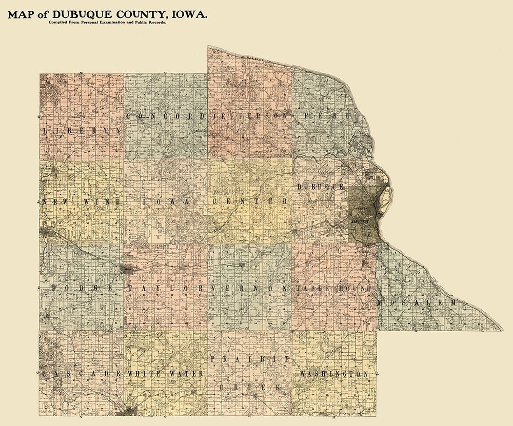 Dubuque County Iowa -  Hixson 1900