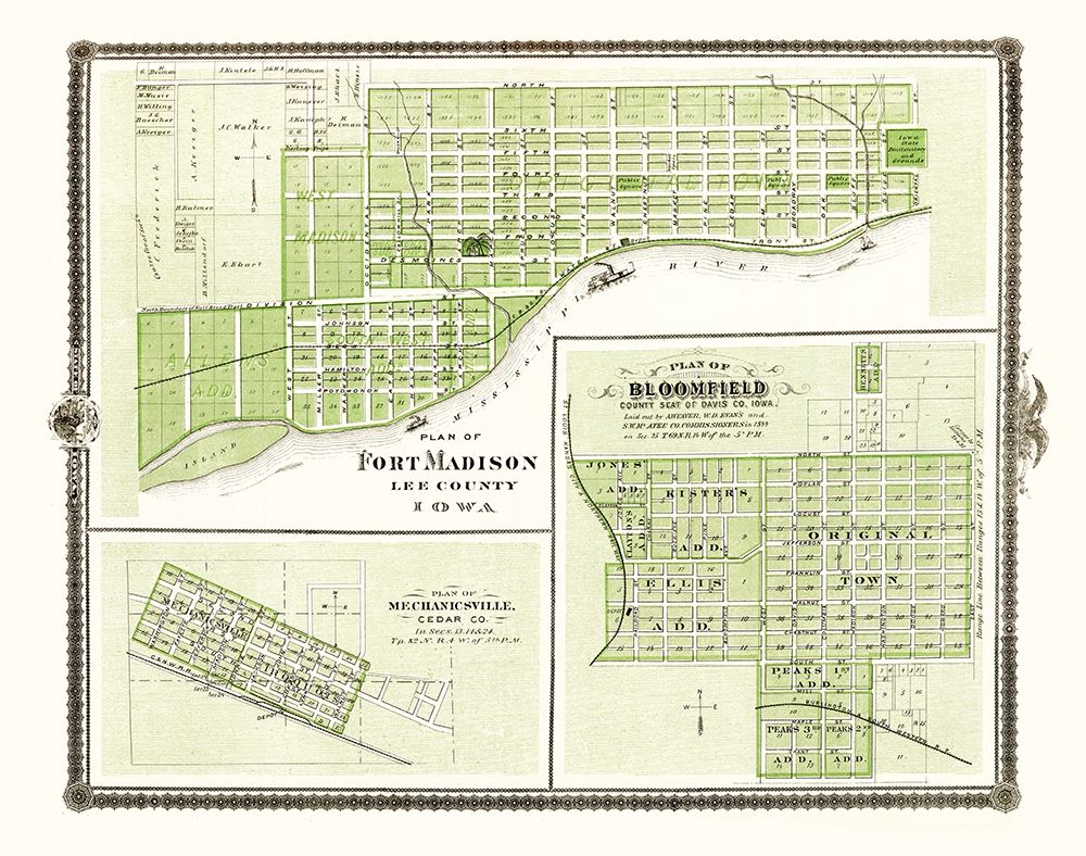 Fort Madison, Mechanicsville, Bloomfield Iowa