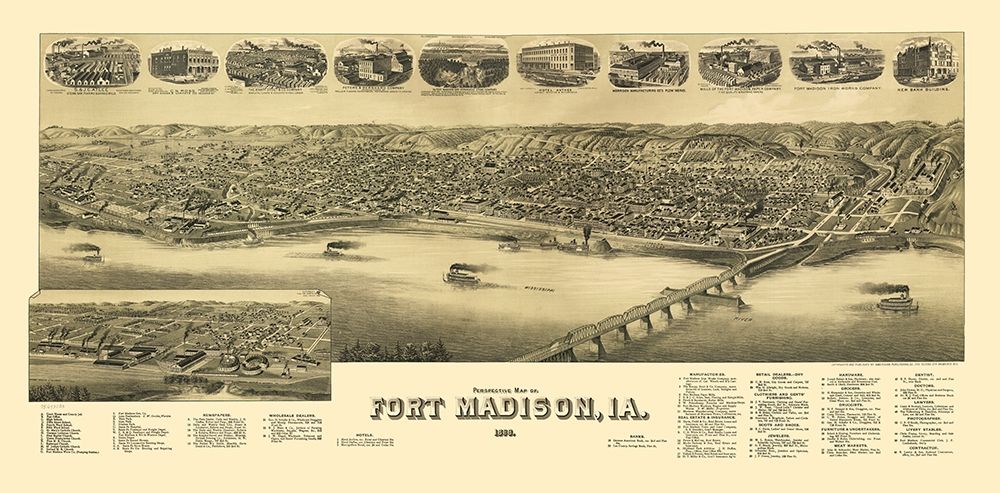 Fort Madison Iowa - Wellge 1889