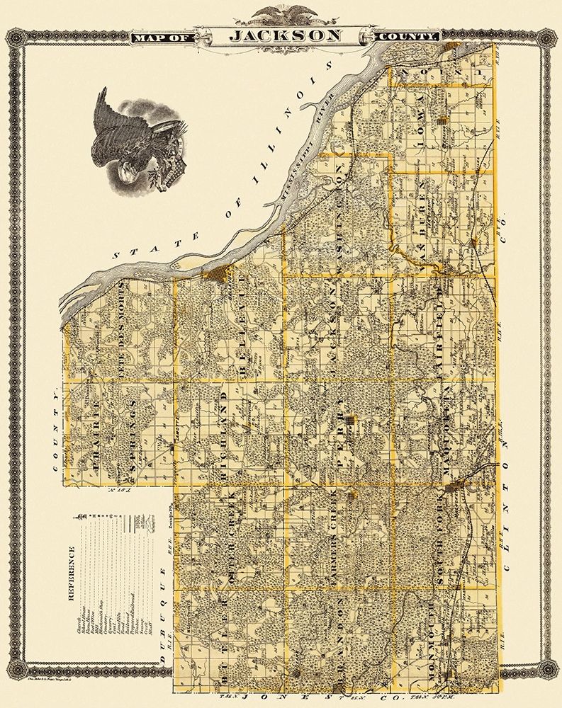 Jackson Iowa Landowner - Shober 1875