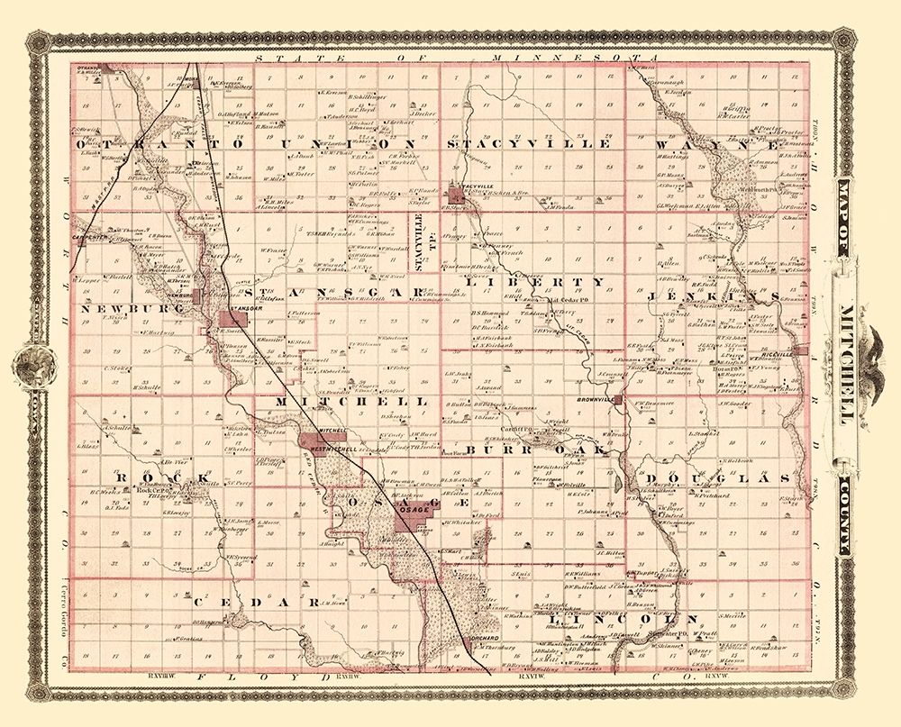 Mitchell Iowa Landowner - Andreas 1874
