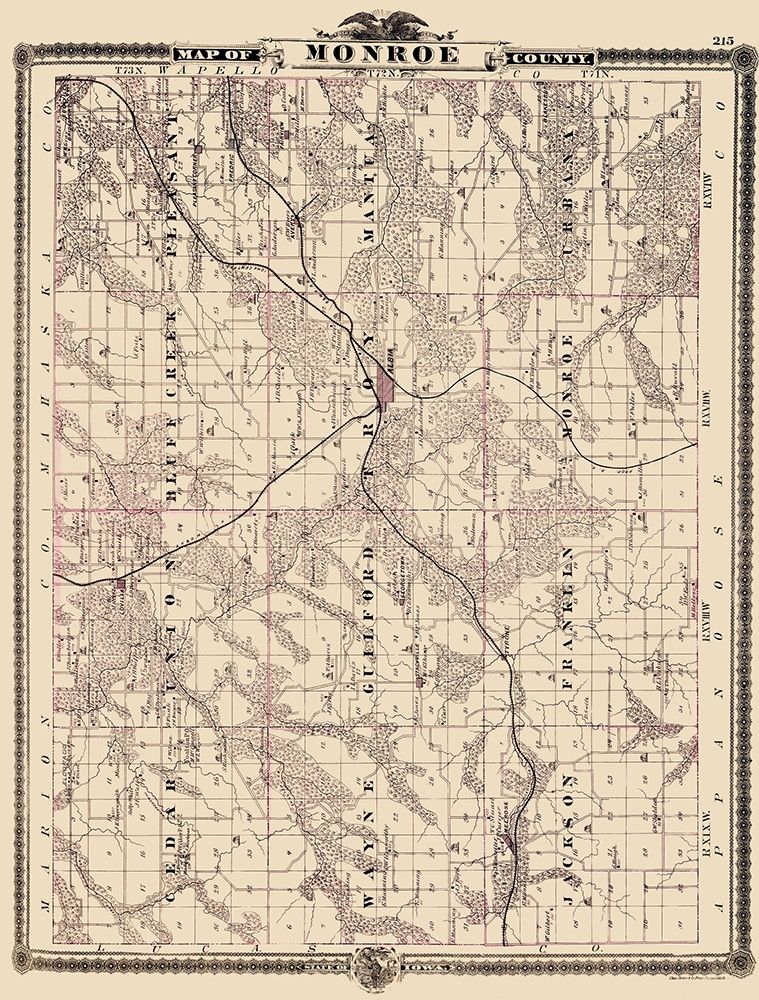 Monroe Iowa - Shober 1875