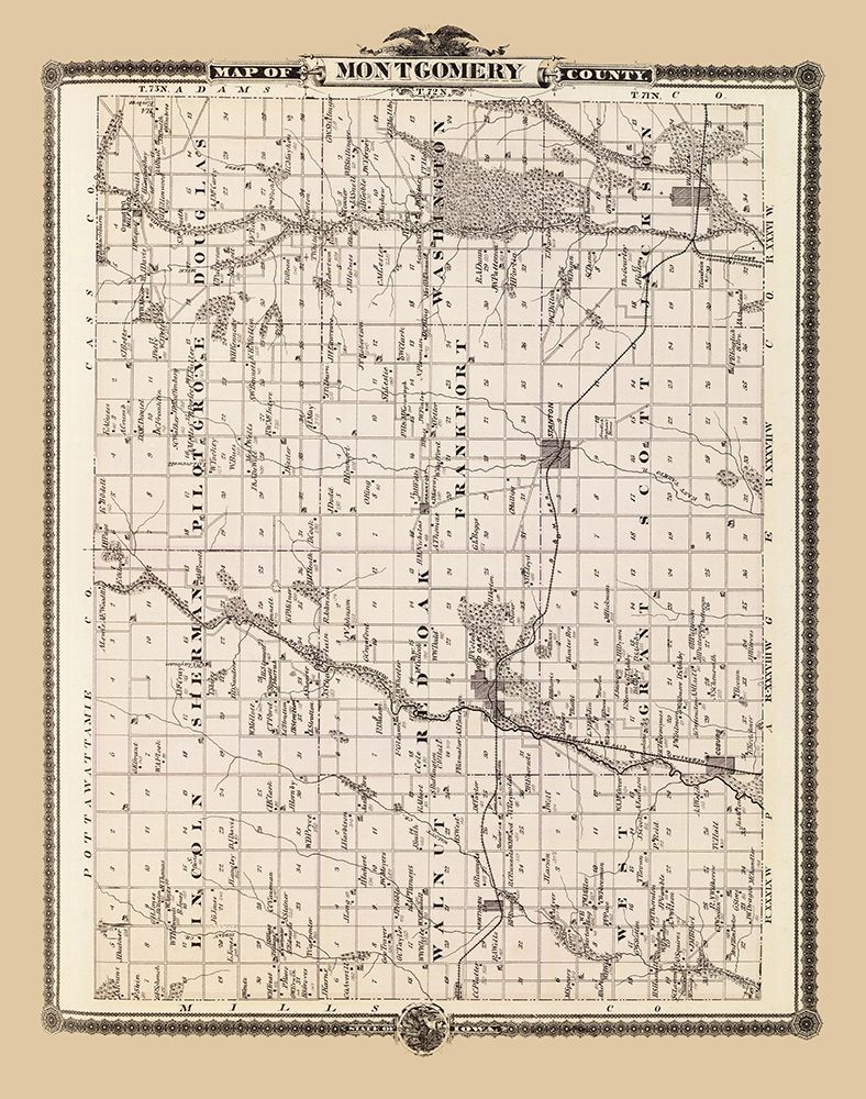 Montgomery Iowa Landowner - Andreas 1875