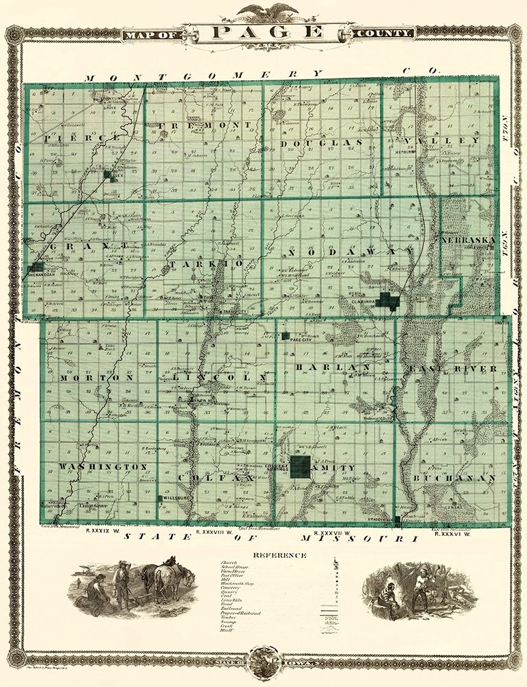 Page Iowa Landowner - Andreas 1874