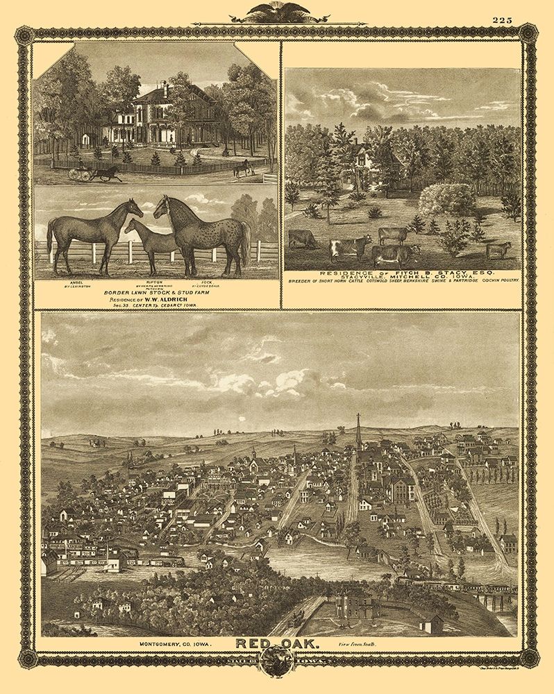 Red Oak Iowa - Andreas 1875