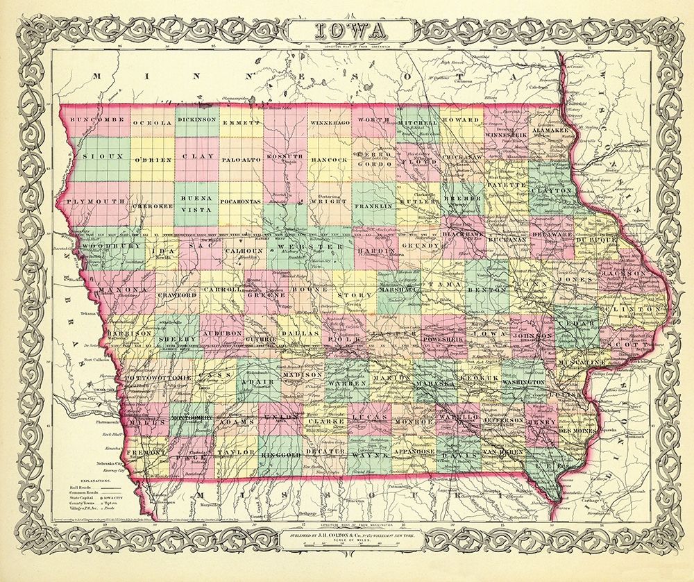 Iowa - Colton 1856