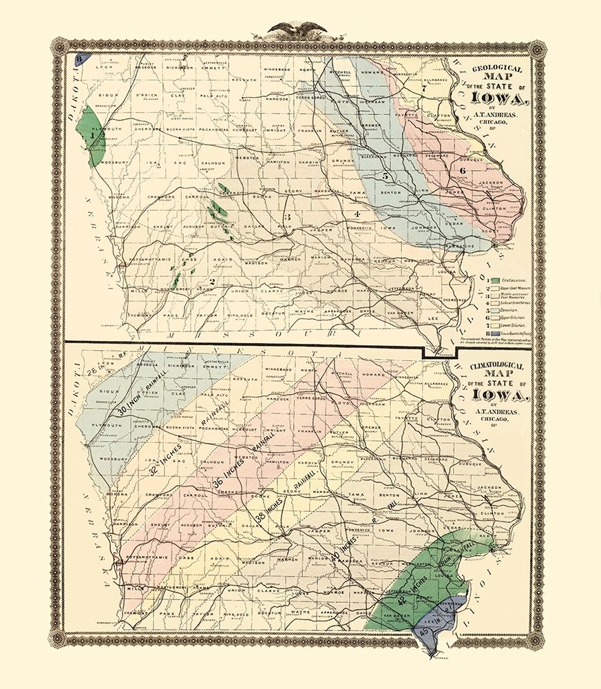 Iowa Geology, Climate - Andreas 1874