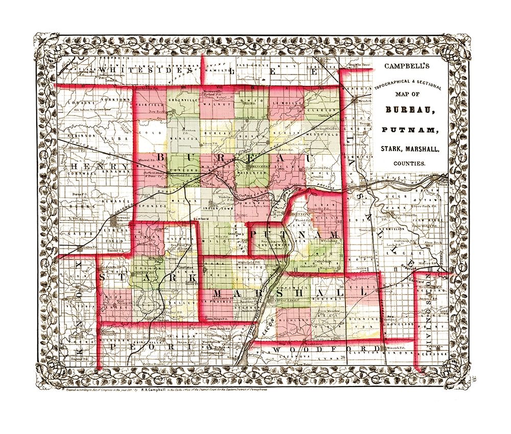 Bureau Putnam Stark Marshall Illinois