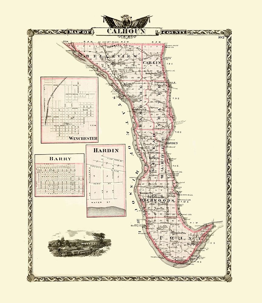 Calhoun Illinois - Warner 1876