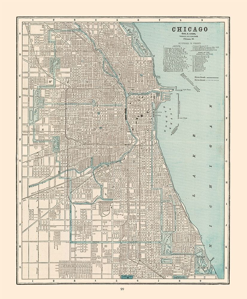 Chicago  Illinois - Cram 1892