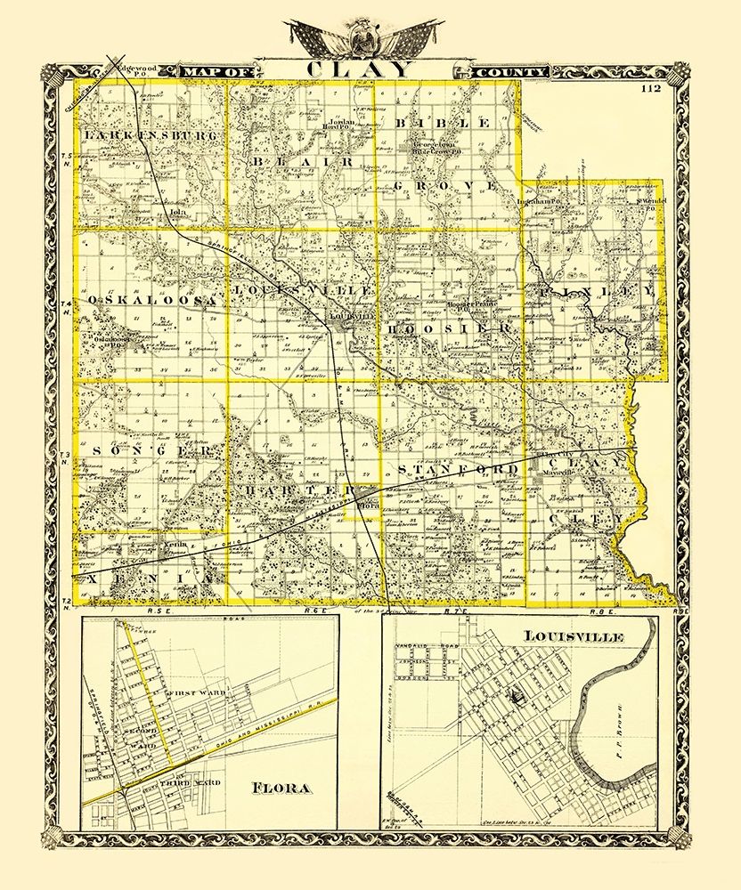 Clay Illinois Landowner - Warner 1870