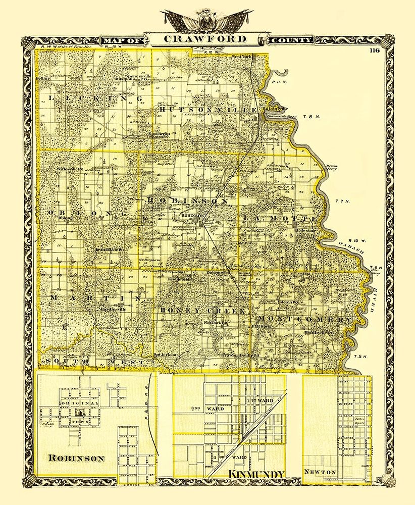 Crawford Illinois Landowner - Warner 1870