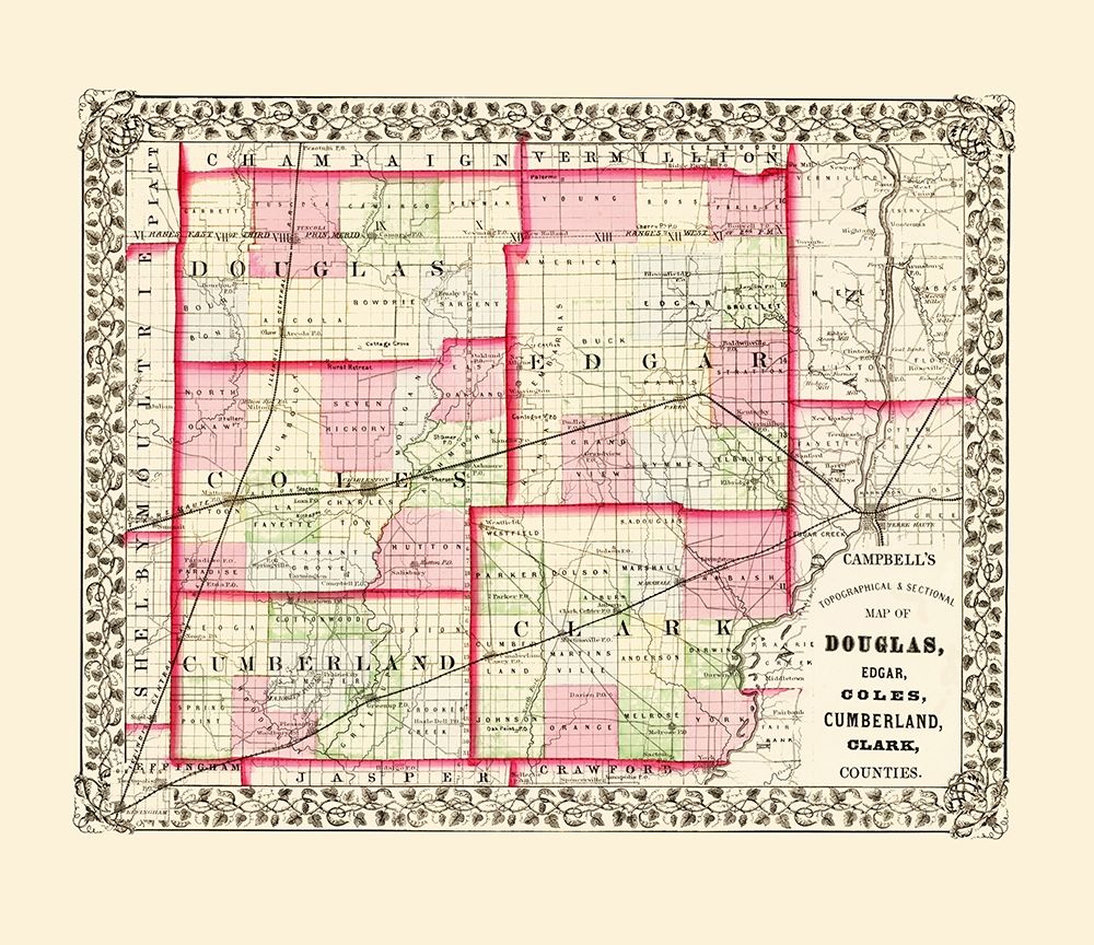 Douglas Edgar Coles Cumberland Clark Illinois