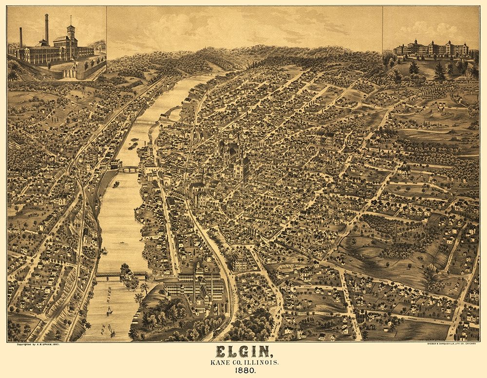 Elgin Illinois - Shober 1880