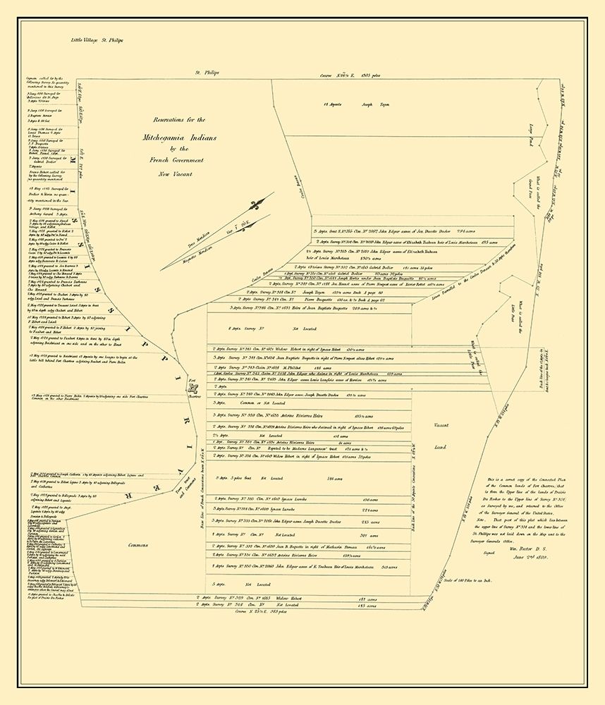 Fort Chartres Illinois Landowner - Rector 1809