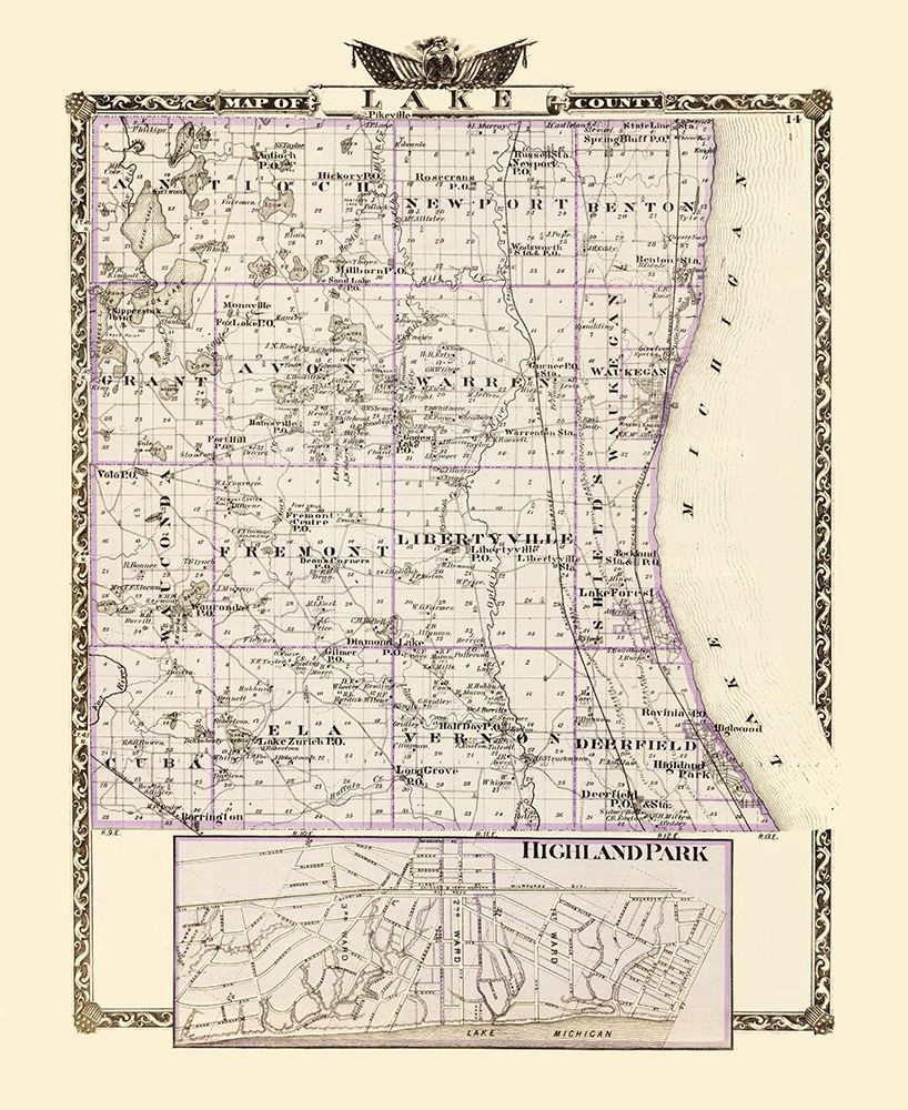 Lake Illinois Landowner - Warner 1870